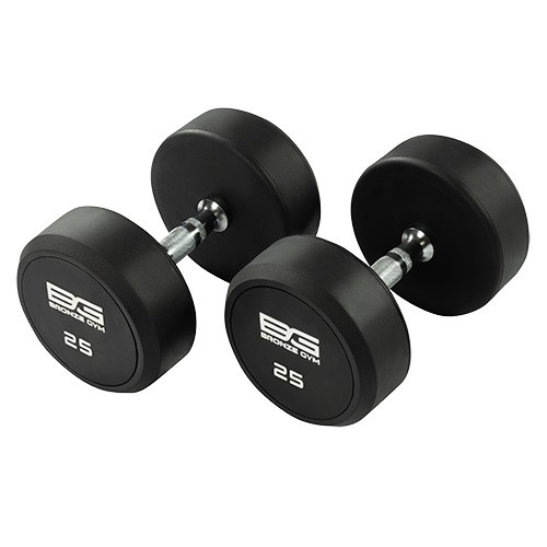 Гантель обрезиненная 25 кг BRONZE GYM