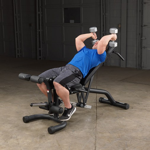 Скамья регулируемая универсальная + керл для ног Body-Solid FID46