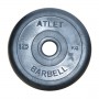 Набор обрезиненных дисков, черные MB Barbell, D-51 мм, 1,25-20 кг, АТЛЕТ (общий вес 107,5 кг) 6 пар