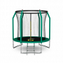 Батут премиум ARLAND 8FT с внутренней страховочной сеткой и лестницей (Dark green)