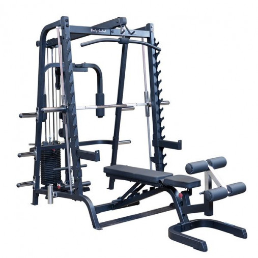 Многофункциональный тренажер Машина Смита Body Solid GS348QP4 со стеком 90кг. (в максимальной комплектации)