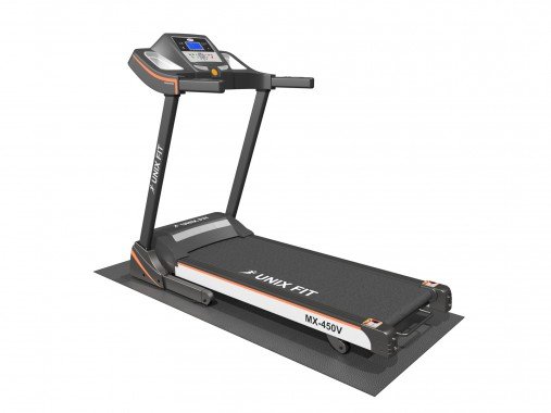 Беговая дорожка домашняя складная UnixFit MX-450V + Коврик 190 см!