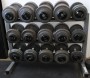 Горизонтальная трехрядная стойка для гантелей Body-Solid GDR363