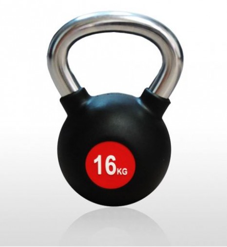 Гиря 16 кг с хромированной ручкой Original Fit.Tools FT-KB-16K