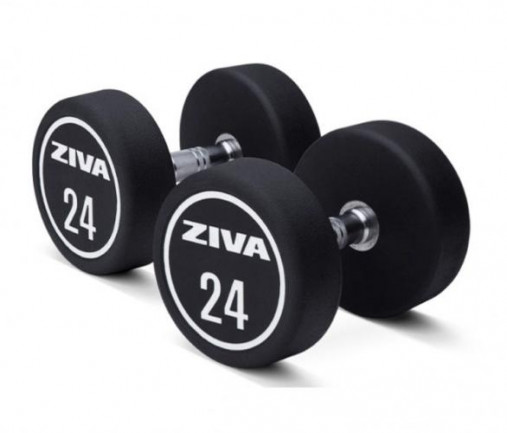 Набор уретановых гантелей Ziva 12-30 кг (10 пар) общий вес 420 кг