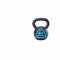 Чугунная гиря LIVEPRO Solid Cast Iron Kettlebell 32 кг, черный/синий