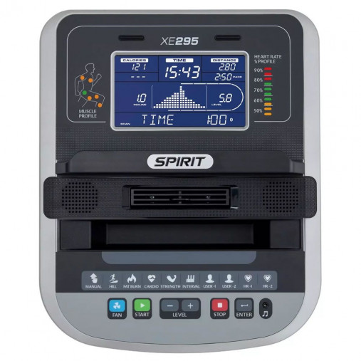 Оснащение Spirit XE295 включает в себя функции подключения Mp3, встроенные динамики, подставку для телефона а также встроенный вентилятор. 