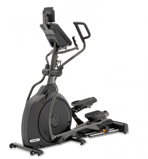 Эллиптический тренажер SPIRIT XE395ENT BLACK с сенсорным 10" - TFT дисплеем
