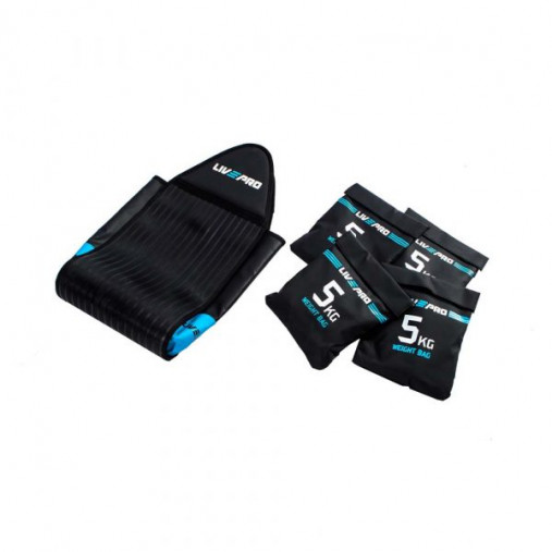 Мешок для тренировки ускорения LIVEPRO Speed Sac черный/синий (вес до 20кг)