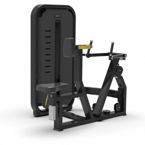 Гребная тяга с упором BRONZE GYM MIGHT 25 грузоблочный силовой тренажер профессиональный со стеком 80 кг