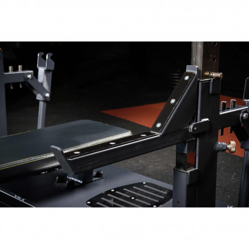 Скамья-стойка домкратная для жима лежа со страховочными упорами DHZ Olimpic Bench A-3146